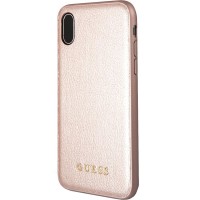 Чехол Guess Iridescent Hard Case для IPhone Xs Max розовое золото