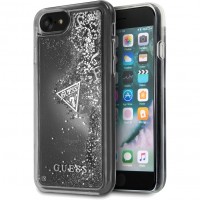 Чехол Guess Liquid Glitter для Phone 7/8 прозрачный/серебристый