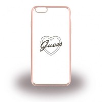Чехол Guess Signature Heart для iPhone 6/6S розовое золото