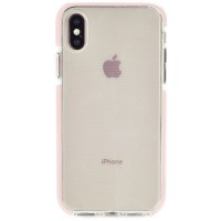 Чехол Gurdini Crystal Ice для iPhone X / iPhone Xs розовый