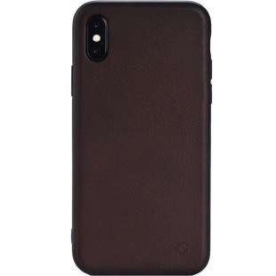 Чехол Gurdini Premium Leather Case для iPhone X/Xs (GPLCBW-XS01) коричневый оптом