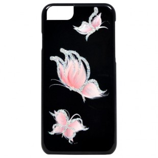 Чехол iCover HP Pure Butterfly для iPhone 6 (4,7) чёрный/розовый оптом