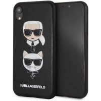 Чехол Karl Lagerfeld «Karl and Choupette» Hard Case для iPhone Xr чёрный