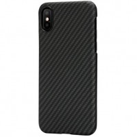 Чехол King Case Aramid Hard для iPhone X чёрный карбон