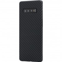 Чехол King Case Aramid Hard для Samsung Galaxy S10 чёрный карбон