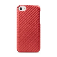 Чехол Melkco Snap Cover для iPhone 5C Карбон Красный