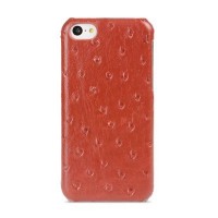 Чехол Melkco Snap Cover для iPhone 5C Страус Красный
