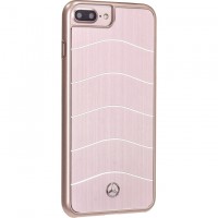 Чехол Merсedes-Benz Wave Vlll Brushed Aluminium для iPhone 7 Plus розовый