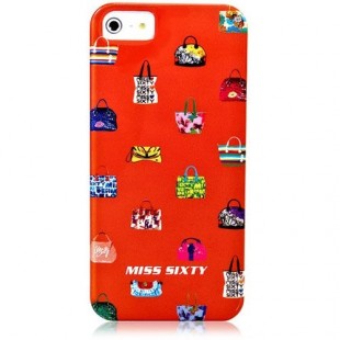 Чехол Miss Sixty Pop Art Bags для iPhone 5/5S/SE красный оптом