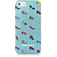 Чехол Miss Sixty Pop Art Shoes для iPhone 5/5S/SE голубой