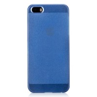Чехол Momax Ultra Thin Pearl для iPhone 5/5S/SE голубой