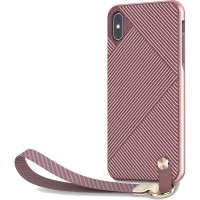 Чехол Moshi Altra для iPhone Xs Max с ремешком на запястье светло-розовый (Blossom Pink)