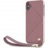 Чехол Moshi Altra для iPhone Xs Max с ремешком на запястье светло-розовый (Blossom Pink) оптом
