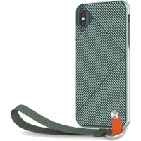 Чехол Moshi Altra для iPhone Xs Max с ремешком на запястье Зелёный лес
