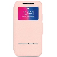 Чехол Moshi SenseCover для iPhone X розовый