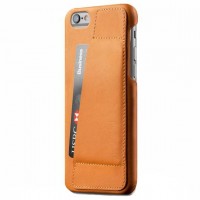 Чехол Mujjo Leather Wallet Case 80° для iPhone 7/8 рыжий