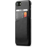 Чехол Mujjo Leather Wallet Case для iPhone 8/7 чёрный