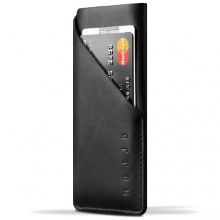 Чехол Mujjo Leather Wallet Sleeve для iPhone 6/7/8 черный оптом