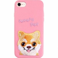 Чехол Mutural Design Lovely Pet для iPhone 7 / 8 розовый