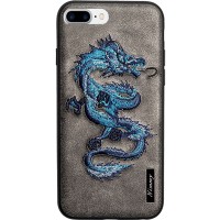 Чехол Nimmy Fantasy Denim для iPhone 7 Plus / 8 Plus (Дракон) серый