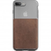 Чехол Nomad Clear Case для iPhone 7 Plus/8 Plus коричневый/прозрачный