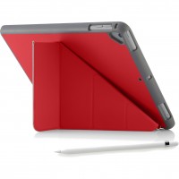 Чехол Pipetto Origami Pencil Case 5-in-1 Ruggedised для iPad 9.7" (2017/2018)/iPad Air красный