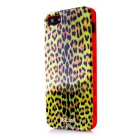 Чехол Puro Just Cavalli Micro Leopard для iPhone 5/5S/SE Желтый