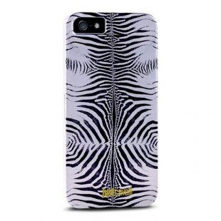 Чехол Puro Just Cavalli Zebra для iPhone 5/5S/SE Серебристый оптом