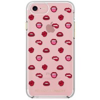 Чехол Rebecca Minkoff Double Up Protection Case для iPhone 7 Lips Clear/Crimson