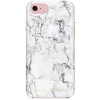Чехол Rebecca Minkoff Double Up Protection Case для iPhone 7 Marble Print Silver Foil