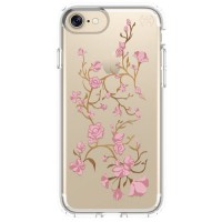 Чехол Speck Presidio Clear + Print для iPhone 6s/7/8 (Golden Blossoms) розовый/прозрачный