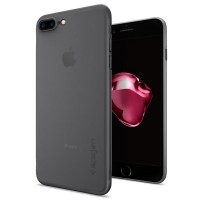 Чехол Spigen AirSkin для iPhone 7 Plus (Айфон 7 Плюс) чёрный (SGP-043CS20870)