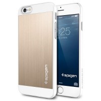 Чехол Spigen Aluminum Fit для iPhone 6 (4,7") золотой SGP10945