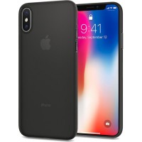 Чехол Spigen Case Air Skin для iPhone X чёрный (057CS22114)
