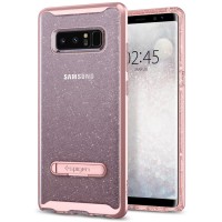 Чехол Spigen Crystal Hybrid Glitter для Samsung Galaxy Note 8 розовый кварц (587CS21845)