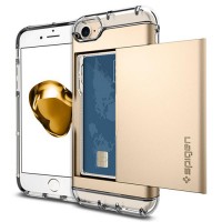 Чехол Spigen Crystal Wallet для iPhone 7/ iPhone 8 шампань (SGP-042CS20983)