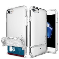Чехол Spigen Flip Armor для iPhone 7, iPhone 8 серебристый (SGP-042CS20820)