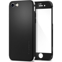 Чехол Spigen Thin Fit 360 для iPhone 7 (Айфон 7) чёрный (SGP-042CS21098)