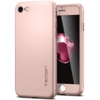 Чехол Spigen Thin Fit 360 для iPhone 7 (Айфон 7) розовое золото (SGP-042CS21099)