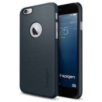 Чехол Spigen Thin Fit A для iPhone 6 (4,7") синий металлик SGP10941