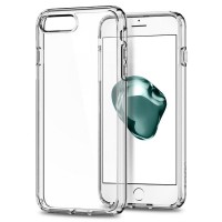 Чехол Spigen Ultra Hybrid 2 для iPhone 7 Plus (Айфон 7 Плюс) кристально-прозрачный (SGP-043CS21052)