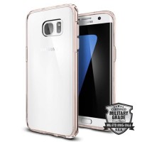 Чехол Spigen Ultra Hybrid для Galaxy S7 Edge кристально-розовый (556CS20035)