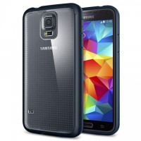 Чехол Spigen Ultra Hybrid для Samsung Galaxy S5 синий-серый (SGP10742)