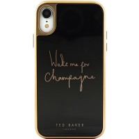 Чехол Ted Baker HD Glass Case для iPhone Xr чёрный Champagne (65447)