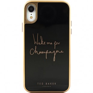 Чехол Ted Baker HD Glass Case для iPhone Xr чёрный Champagne (65447) оптом