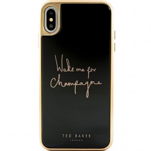 Чехол Ted Baker HD Glass Case для iPhone Xs Max чёрный Champagne (65454) оптом