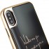 Чехол Ted Baker HD Glass Case для iPhone Xs Max чёрный Champagne (65454) оптом