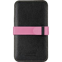 Чехол TETDED Leige II Premium Leather Case для Samsung GALAXY Note II чёрный/розовый