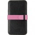 Чехол TETDED Leige II Premium Leather Case для Samsung GALAXY Note II чёрный/розовый оптом