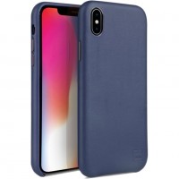Чехол Uniq Duffle Vale Genuine Leathe для iPhone XS Max тёмно-синий (Sterling)